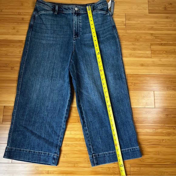 Talbots Wide Leg Crop Jean High Waisted New with Tags - Size 14 - Picture 4 of 13